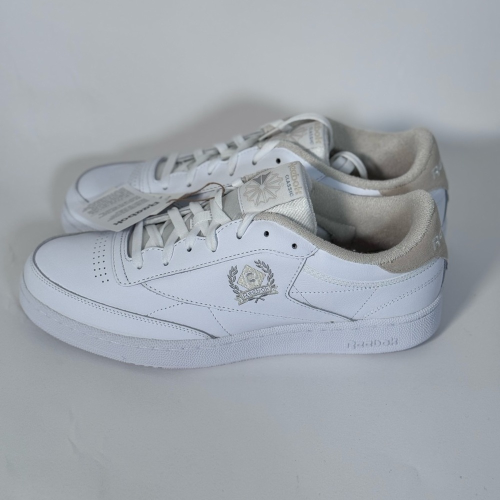 NWB Reebok Club C 85 GZ3655 White Leather Low Top Tennis Sneaker - Picture 6 of 8